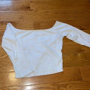 White Crop Top Off the Shoulder
